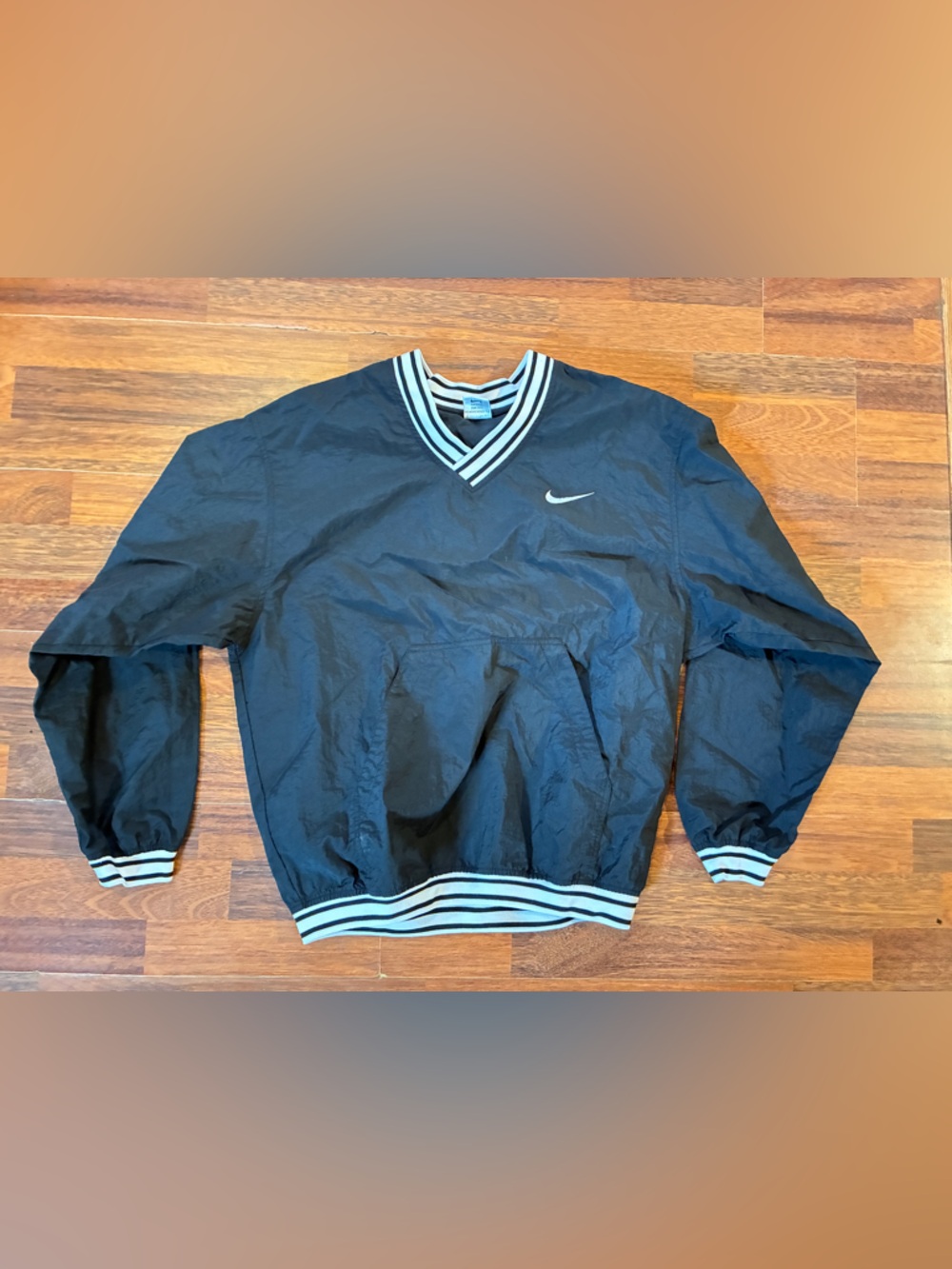 Vintage 90’s Nike Black Pullover Windbreaker Jacket